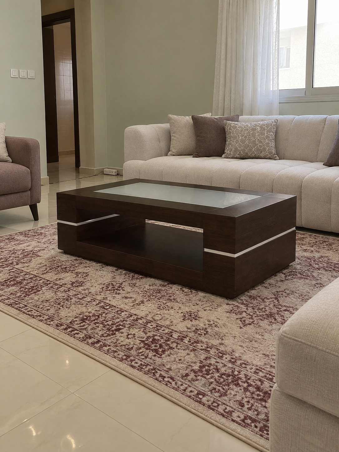 طاولة قهوة هاتي — في بيت سعودي