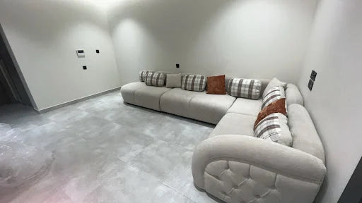 زاوية أخرى لكنب الزاوية الفاتح — صورة من منازل عملاء كليك